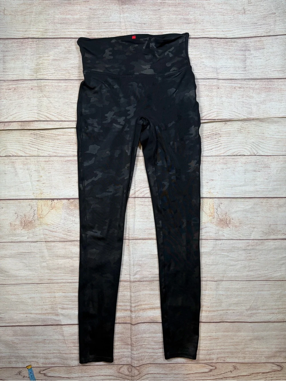 SPANX‎ Black Camouflage High-Waist Leggings